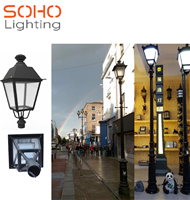 Đèn cột kiểu Lantern - SOHO LINGHTING - Công Ty TNHH SONGHONG Việt Nam
